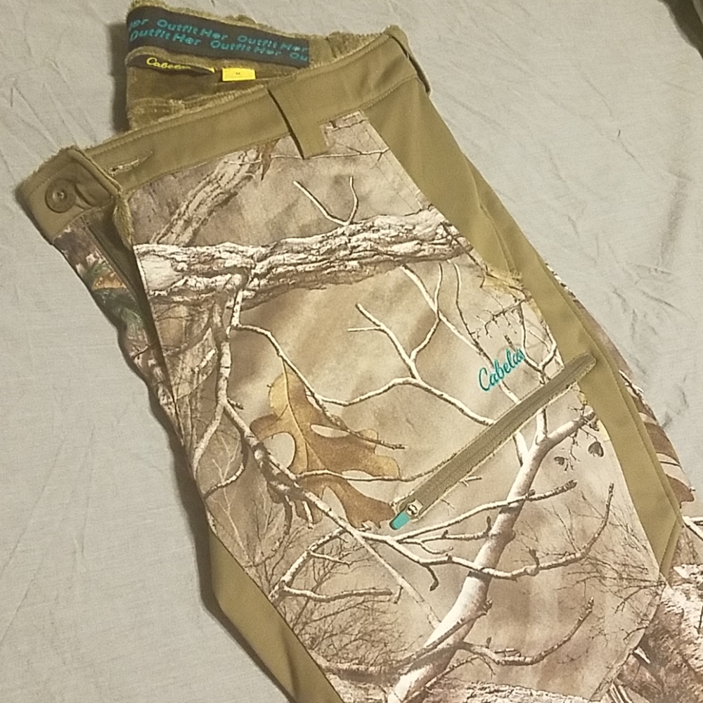 Womens cabelas medium fleece lined real tree
